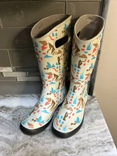 Bogs Rain Snow Winter Spring Boots Women 6 M Rubber Pull On Tall Waterproof Snow