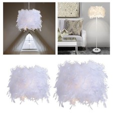 Feather Lamp Shade Table Lamp Pendant Light Cover for Party