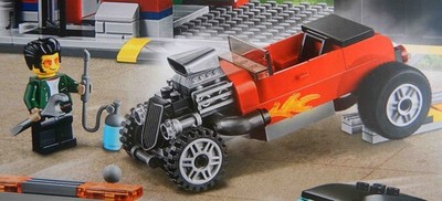 LEGO City 60258 Tuning Workshop Set: 4 Cars, 7 Minifigures, Hot