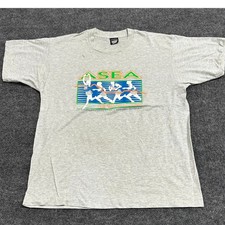 Screen Stars Best T-Shirt Mens XL Gray ASEA 1995 Graphic USA Made Streetwear 90s
