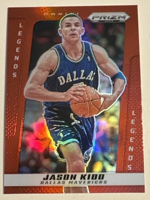 Jason Kidd 2024-25 Panini Prizm Deca - Legends #238 Red Prizm /199 Mavericks