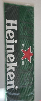 Heineken dicker Gummi Bar Läufer Tropf Bierdeckel - GRÜN