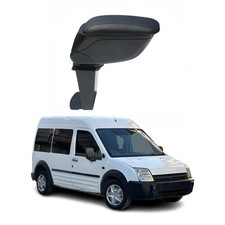 Black Center Console Armrest For Ford Transit Connect 2010-2013 Plastic Leather