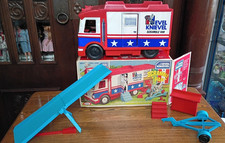 Vintage Evel Knievel Scramble Van Ideal Toys In Original Box 1973 INCOMPLETE