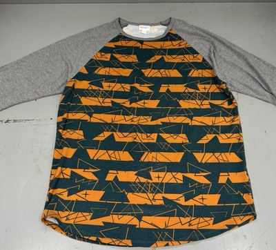 LuLaRoe XXL Randy Tee Top Tunic Shirt Green Aztec Major Unicorn 2XL Plus