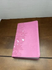 Tyndale Holy Bible NLT Pink Peony Flower Version Like New 2020