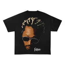 FUTURE Boxy Vintage Shirt Graphic Tees Streetwear Y2K