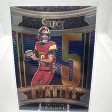 2025 Panini Select #22 Jayden Daniels Select Numbers
