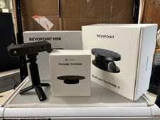 Revopoint MINI 3D Scanner with Rotary Base + Dual-Axis Turntable II