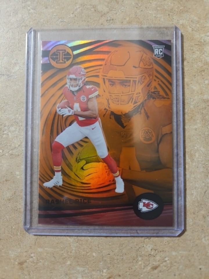 2023 Panini Illusions - Rashee Rice #56 Orange Trophy Collection RC