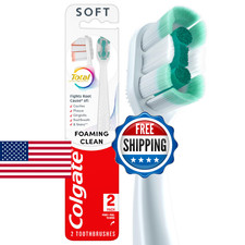 Colgate Total Active Prevention Foaming Clean Soft Toothbrushes, Soft Bristle To