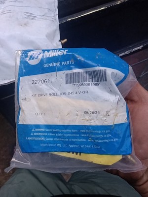 Miller 227061 V-Grooved Drive Roll Kit .035'' To .045'' Welding System Wire Feeder