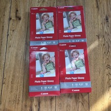 Canon GP-701 4"X6" Photo Paper Glossy - 4 Packs of 50 - 200 Total Sheets New