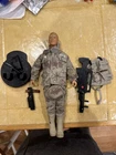 1992 GI JOE - Duke Hasbro 12” Desert Camo Army War Action Figure & Accessories