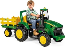 Peg Perego John Deere Heavy Duty Tractor Extra-Large 12 Volt Ride on Tractor for