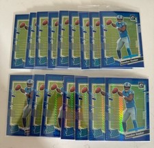2023 Donruss Optic Prizm Blue Hyper Hendon Hooker RC Lot Of 16 Investment Lot