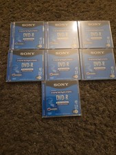 LOT OF 7 Sony DVD-R for Handycam 60min 2.8GB - Double sided - SEALED