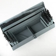 115 Piece Large Metal Steel Drill Bit Index Set Fractional Number and Letter Siz