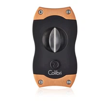 Colibri V-CUT Cigar Cutter - Black and Rose Gold