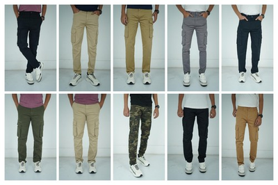 #ad #ad Men#x27;s Flex Cargo Trousers Heavy Duty Stretch Casual Pants $20.47