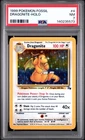 1999 POKEMON FOSSIL #4 DRAGONITE-HOLO PSA 7