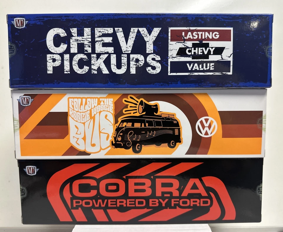 M2 Auto Haulers Release 90 : Complete Set Of 3 Chevrolet, Ford & VW Trucks R90 - Image 2 of 4