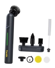  G9 Nano Electric Spin Scrubber, Cordless Power Grout Brush, Type-C Fast Black