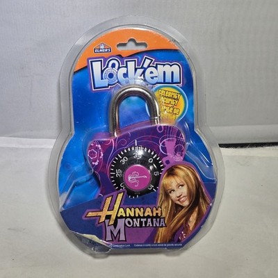 Vintage Hannah Montana Lock'em Combination Lock for School Lockers Bikes Elmers