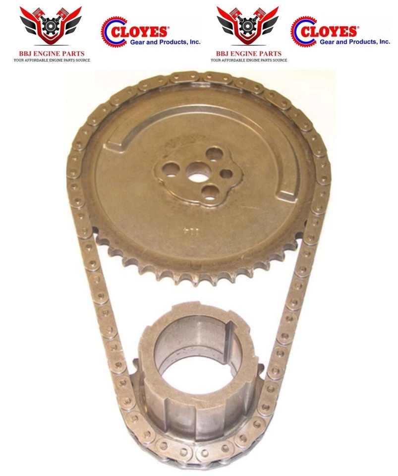 Juego de cadena de distribución de 3 piezas Chevrolet GENIII GENIV 4.8 5.3 6.0 LS2 99 - 08 Cloyes Foto 3 de 3