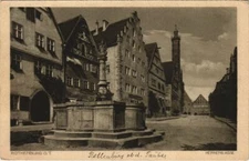 Old postcard postcard Rothenburg- Herrengasse GERMANY (1074876)