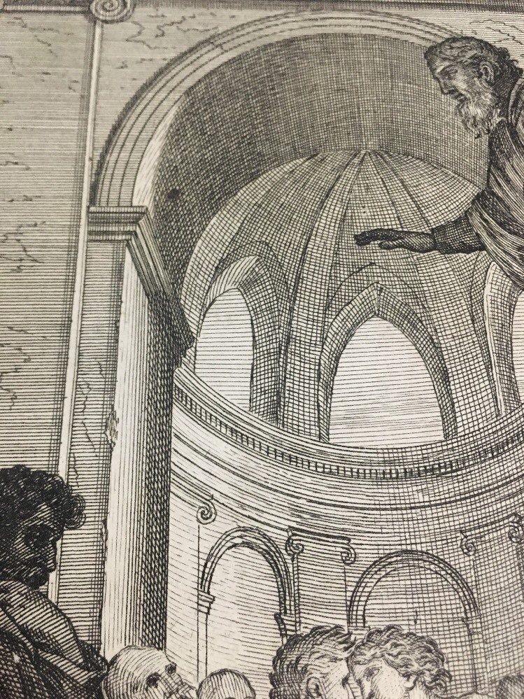 Francois Chauveau Engraving After Le Vie De St. Bruno Sueur Plate 1 Judge 1660