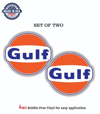 Buy GULF Gasoline Oil Racing F1 Motorbike Motorsport Rally Nascar Decals Stickers In Mexico DF - Foto 11