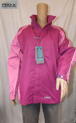 Pro-X-elements ~ Yannik 176 fuchsia Regenjacke Wetterjacke  Kapuze Outdoor-Jacke
