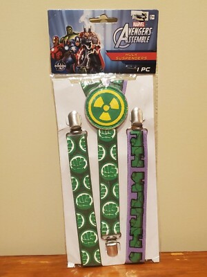 Hulk Suspenders Marvel Avengers Assemble Amscan Adult Novelty Costume Accessory