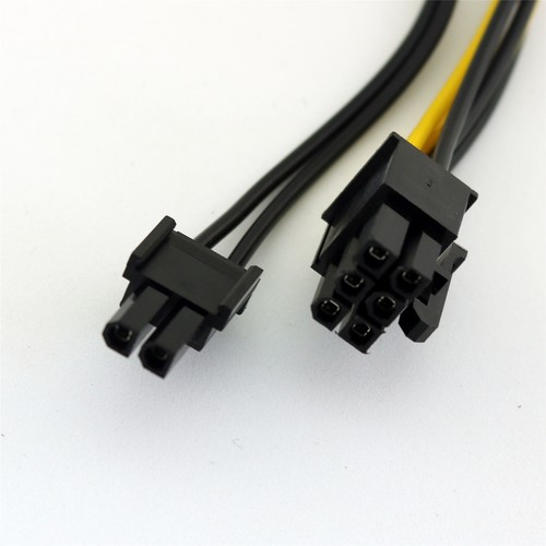 1pc Dual 15 Pin SATA Male To PCIe 8 Pin (6+2) Male Video Card Power Supply Cable - Picture 7 of 10