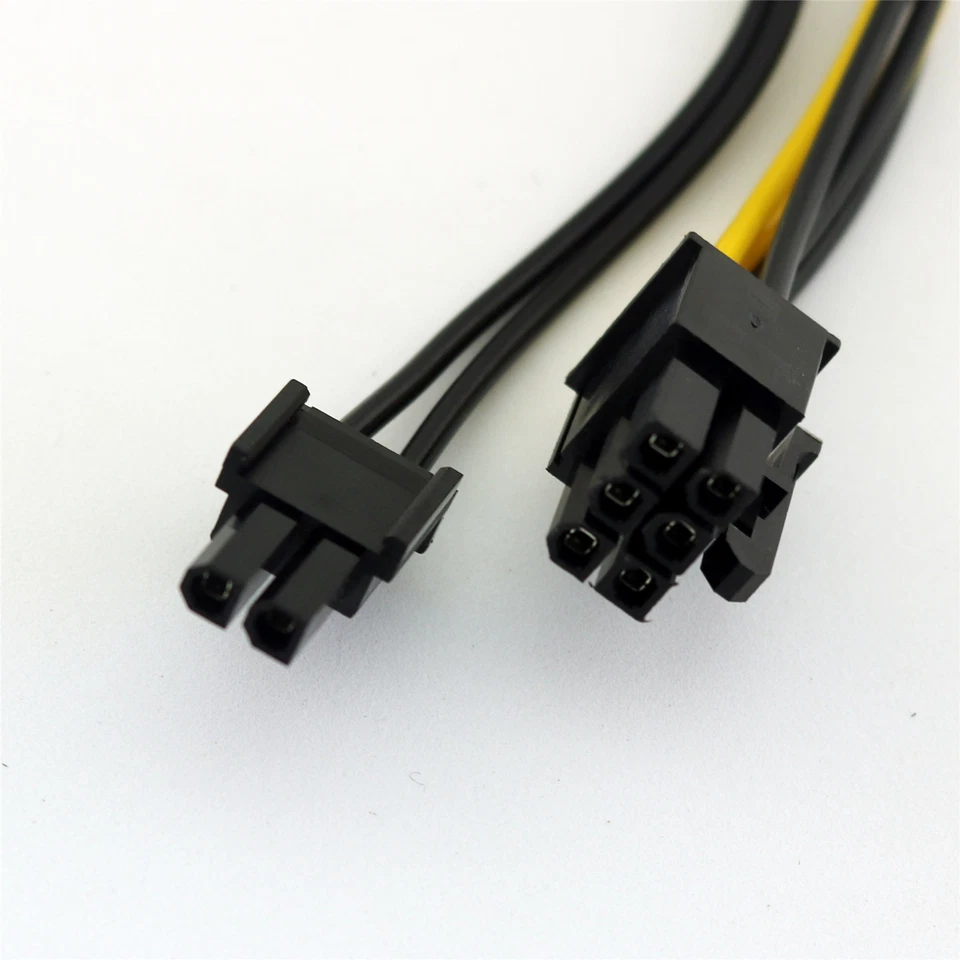 1x Dual SATA 15 Pin Male to PCI-E Express 6+2 Pin 8Pin Video Power Adapter Cable - Image 4 of 4