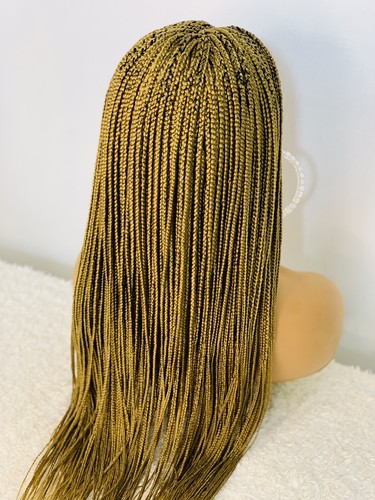 Box Braided Wig For Black Women, Braided, Box Braids, Human Hair, Synthetic - Picture 10 of 10