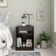 mainstays classic open shelf nightstand, espresso