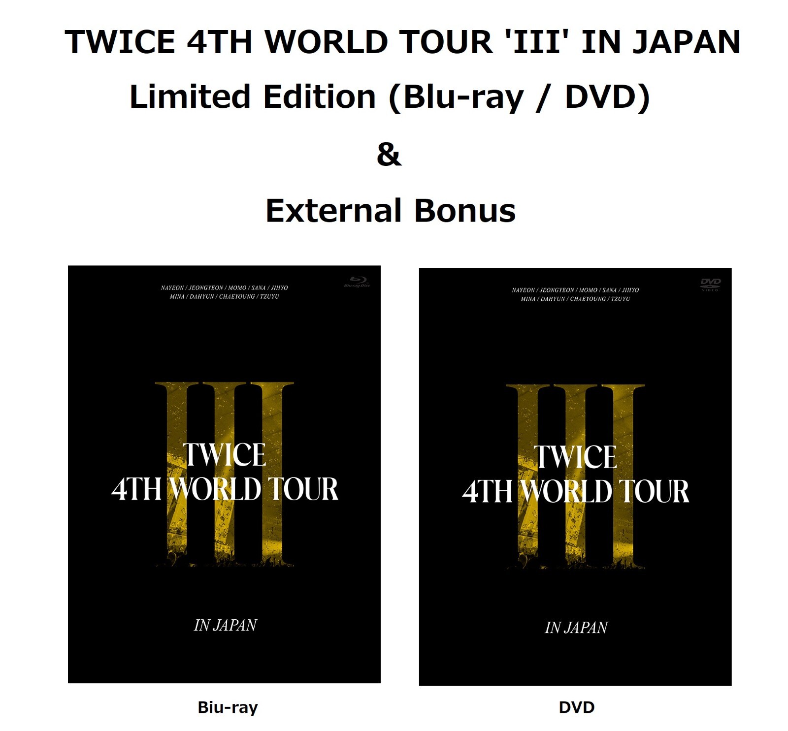 94%OFF!】 TWICE 4TH WORLD TOUR 'III' JAPAN Blu-ray ecousarecycling.com