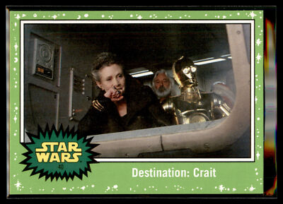 2019 Topps Star Wars Journey to Rise Skywalker GREEN #40 Destination: Crait