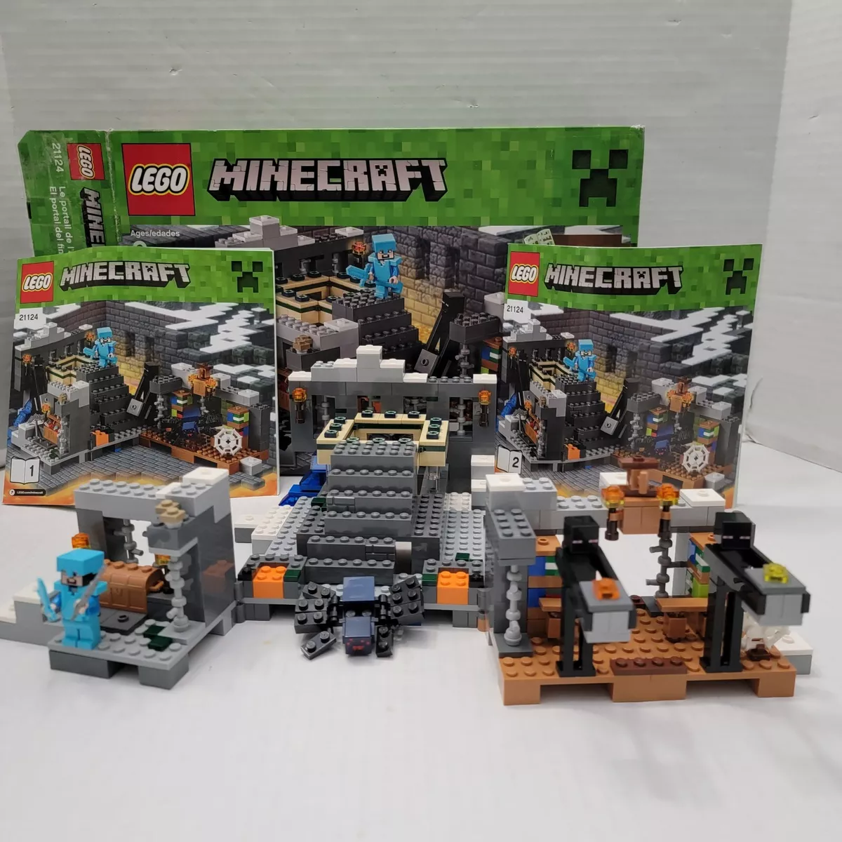 LEGO Minecraft The End Portal 21124 with Cave Spider! 