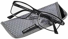 DISCOUNTED Foster Grant Eli Gun Men's Reading Glasses Pick Strength