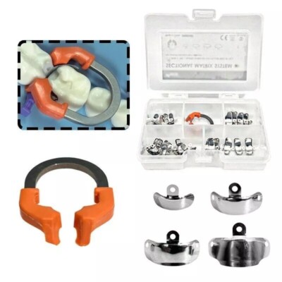 Kit De Matrices Dentaires D3 Avec Anneaux, Pinces Et Bandes - Pour Professionnels Ou étudiants Dentaires
