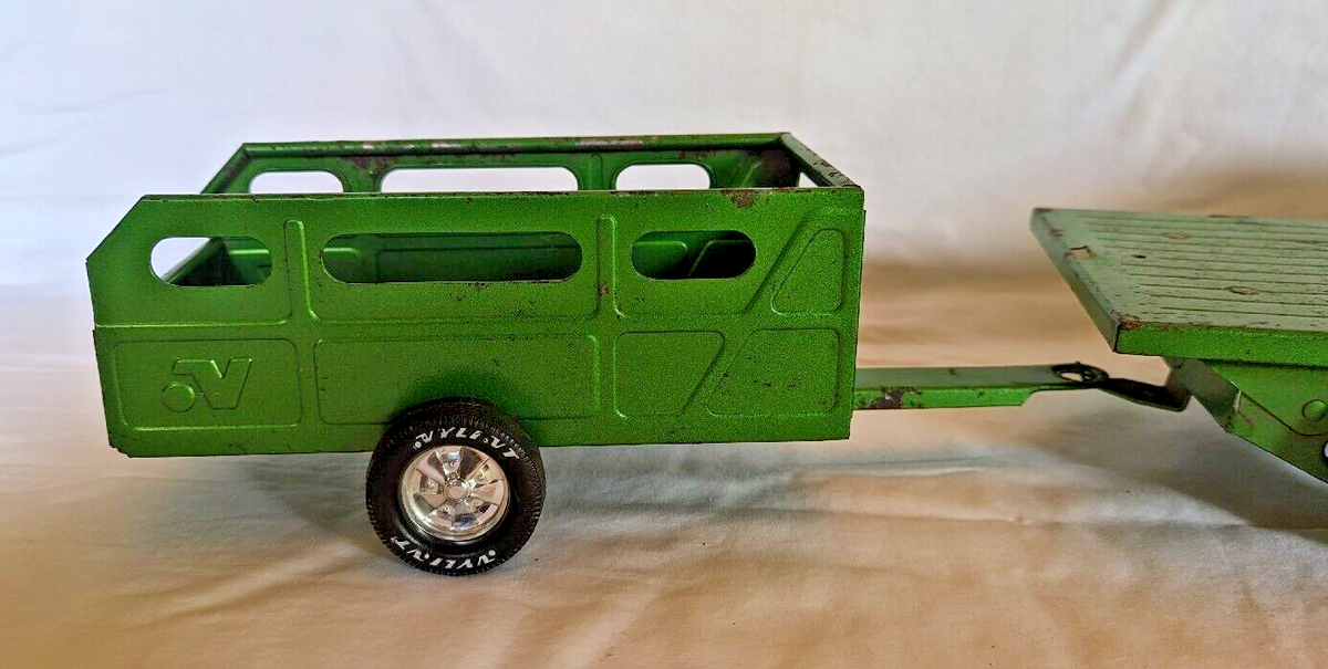 Rare 1970's Nylint Farm Truck and Trailer. Pressed Steel
