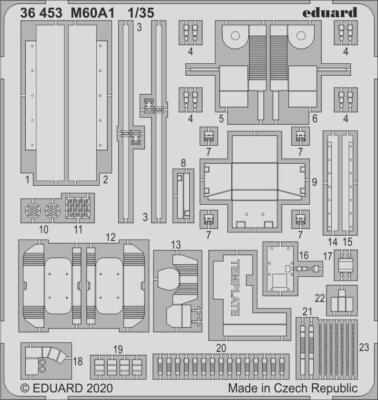 MW22 EDUARD 36453 M60A1 1/35 PE SET for TAKOM