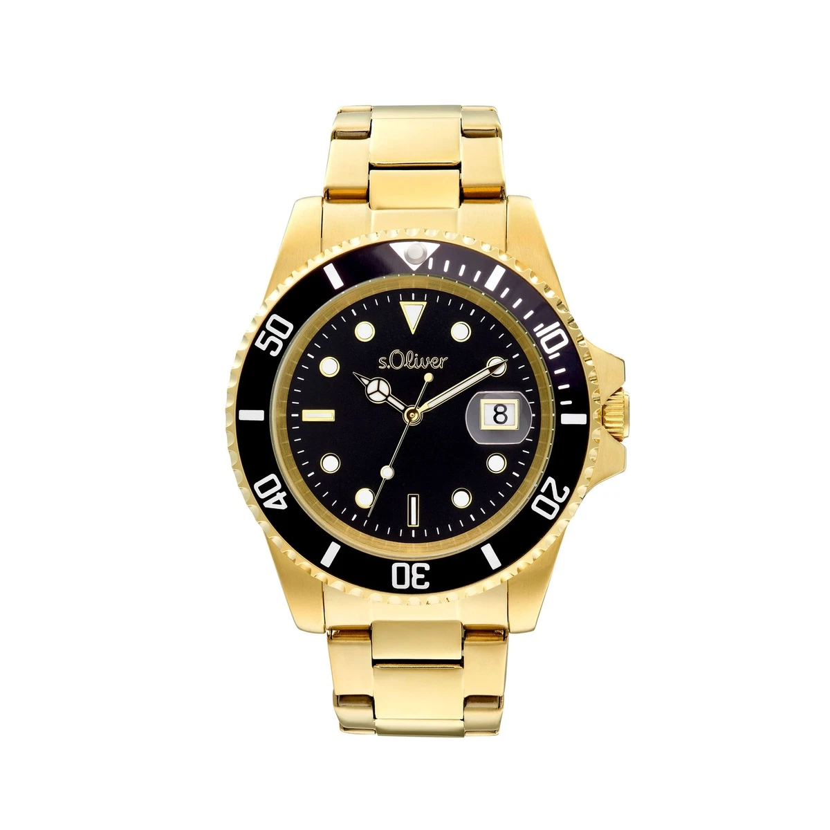 s. Oliver Orologio da polso al quarzo uomo in acciaio inox-mq 3099