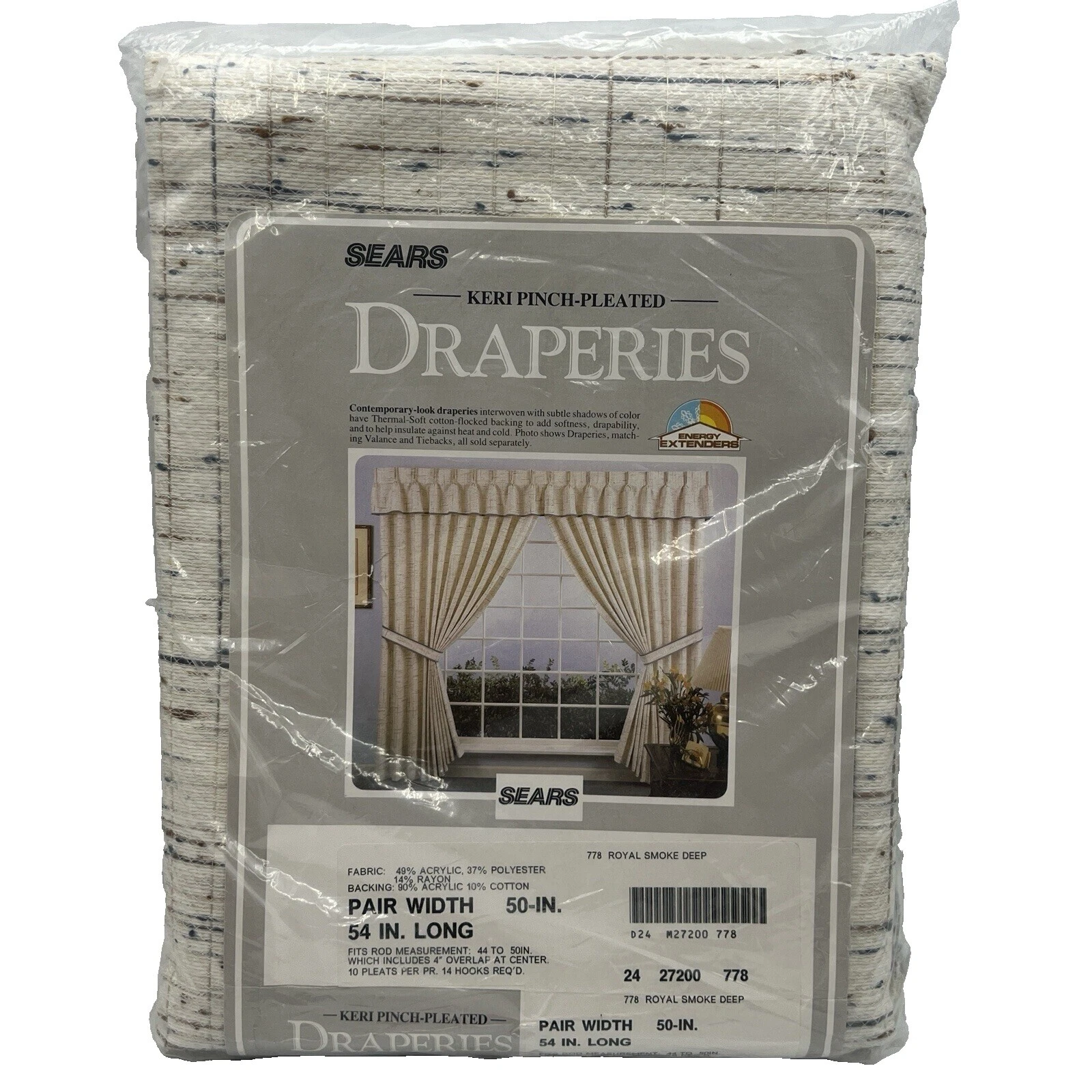 Ventana Sears Cortinas plisadas