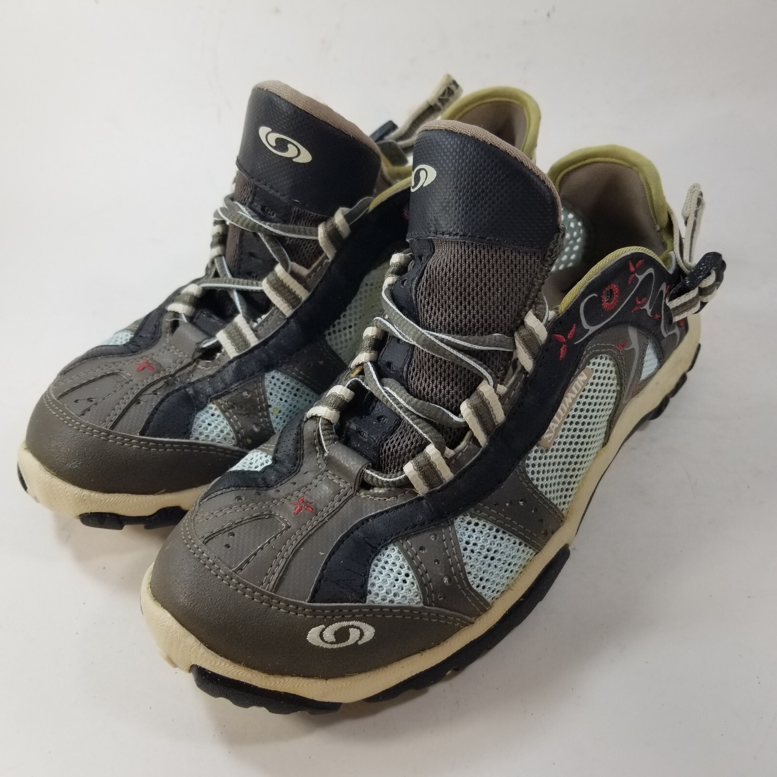 Scarpe da acqua Salomon Contragrip Mesh donna taglia 5 5 verde blu e trekking trail