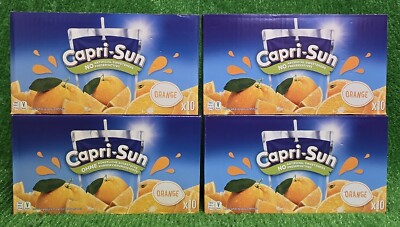 (3,69 /L) 4x Capri Sun Orange 10er Pack Trinkbeutel unterwegs Getränk Versand0 