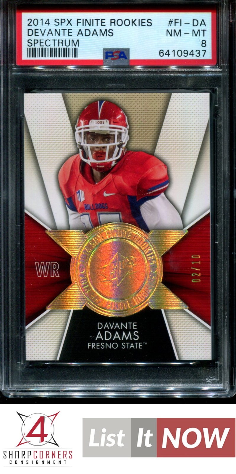 Davante Adams SPx Finite Rookies #FIDA Spectrum